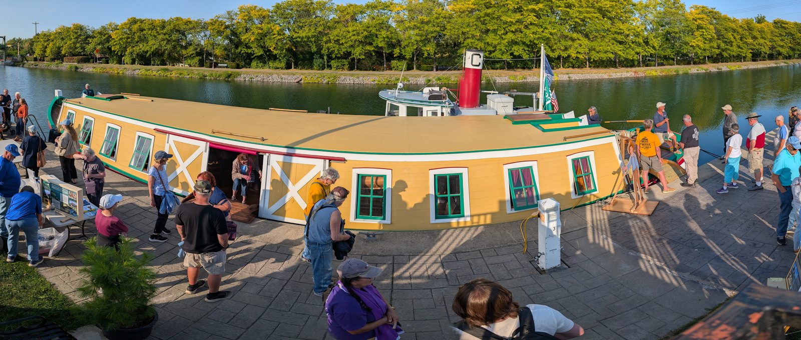 Panorama of the Erie Canal Bicentennial voyage, Brockport